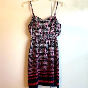 American Eagle multicolor dress with side cutouts